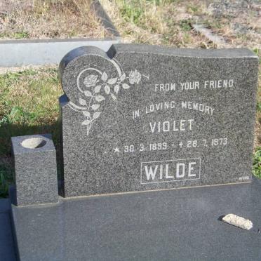 WILDE Violet 1899-1973