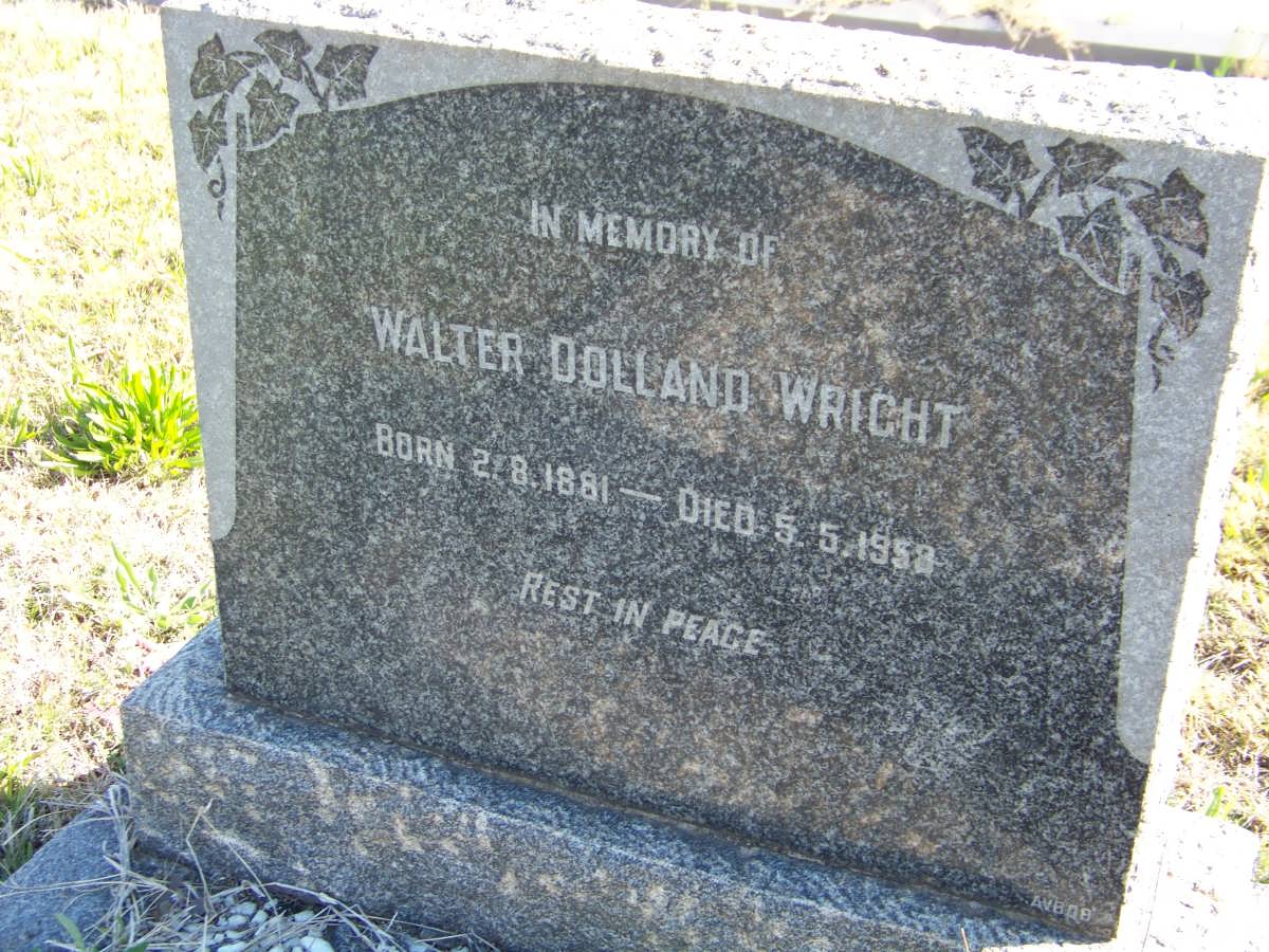 WRIGHT Walter Dolland 1881-1958