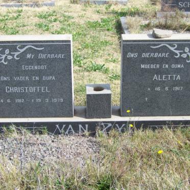 ZYL Christoffel, van 1912-1979 &amp; Aletta 1917-