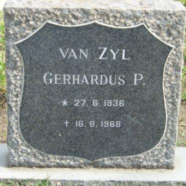 ZYL Gerhardus P., van 1936-1968