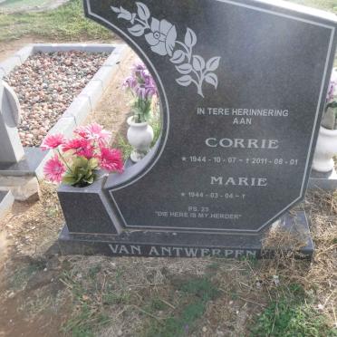 ANTWERPEN Corrie, van 1944-2011 &amp; Marie 1944 -