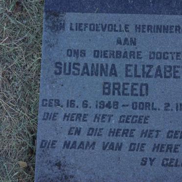 BREED Susanna Elizabeth 1948-1958