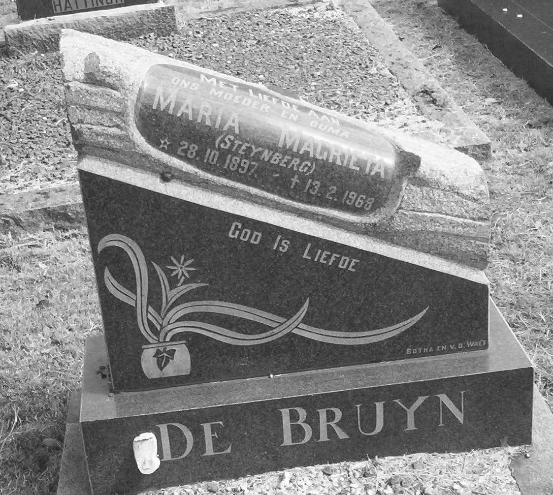 BRUYN Maria Magrieta, de nee STEYNBERG 1897-1968