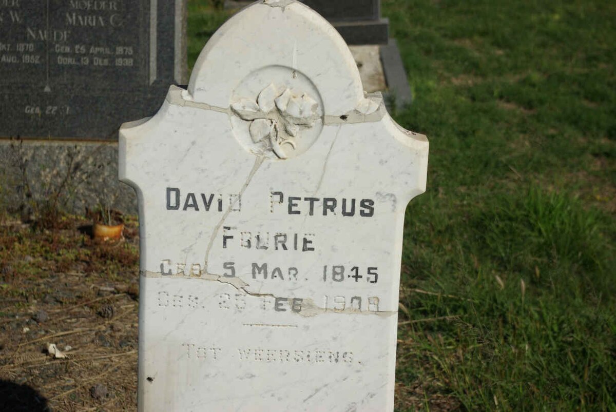 FOURIE David Petrus 1845-1908