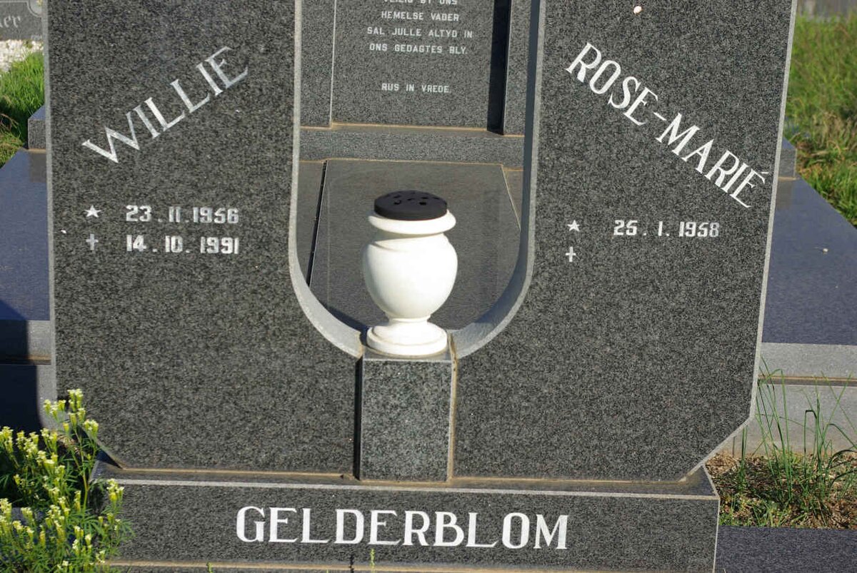 GELDERBLOM Willie 1956-1991 &amp; Rose-Marie 1958-