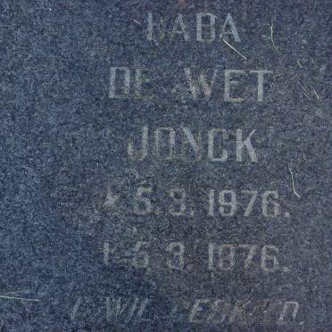 JONCK De Wet 1976-1976