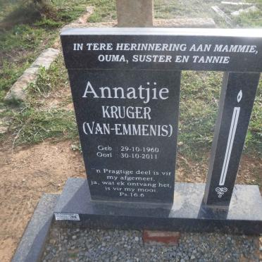 KRUGER Annatjie nee VAN-EMMENIS 1960-2011