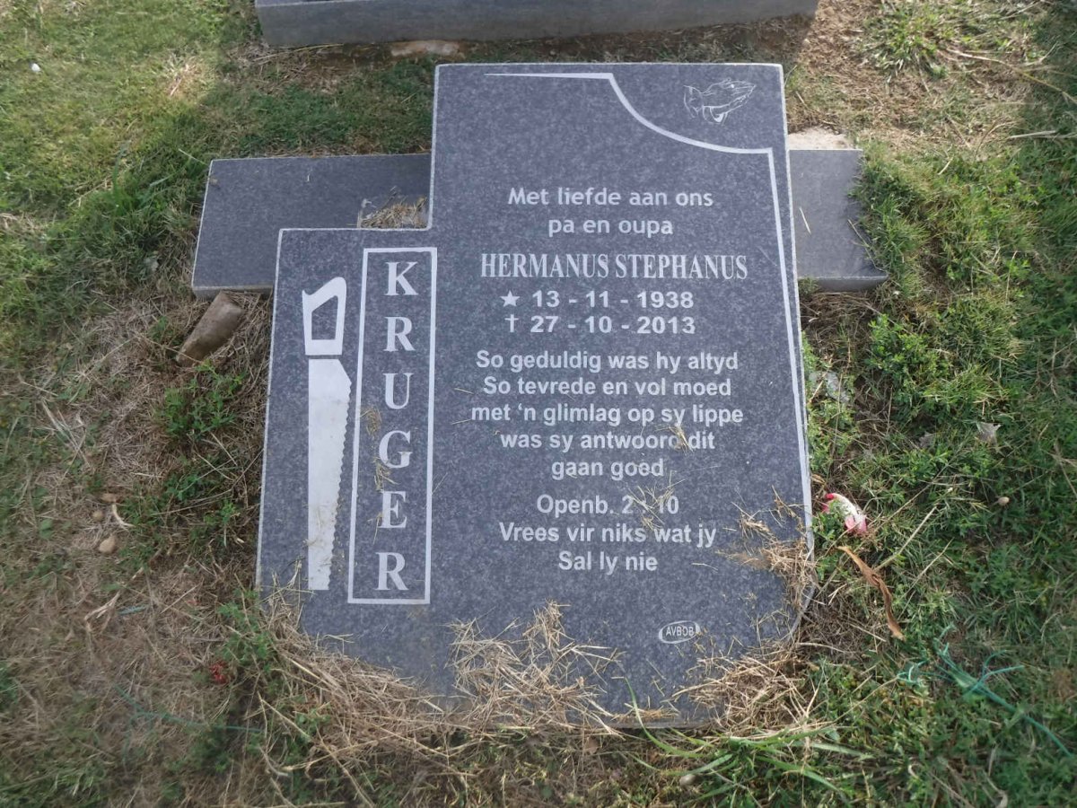 KRUGER Hermanus Stephanus 1938-2013