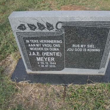 MEYER J.A.E. 1944-2010