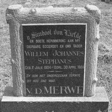 MERWE Willem Johannes Stephanus, v.d. 1904-1955