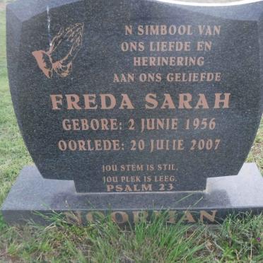 NOORMAN Freda Sarah 1956-2007