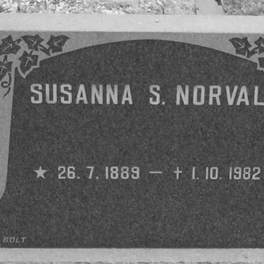 NORVAL Susanna S. 1889-1982