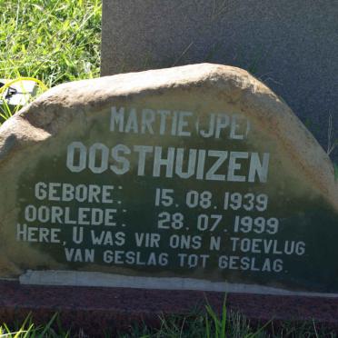 OOSTHUIZEN J.P.E. 1939-1999