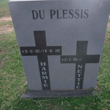 PLESSIS Harmie, du 1937-2007 &amp; Nettie 1939-