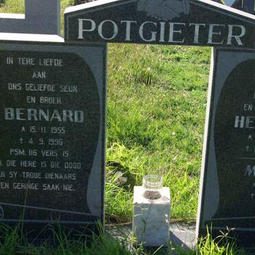 POTGIETER Hendrik 1923-2003 &amp; Marie 1926- :: POTGIETER Bernard 1955-1996