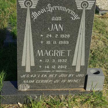 PENTZ Jan 1928-1989 &amp; Magriet 1932-2012