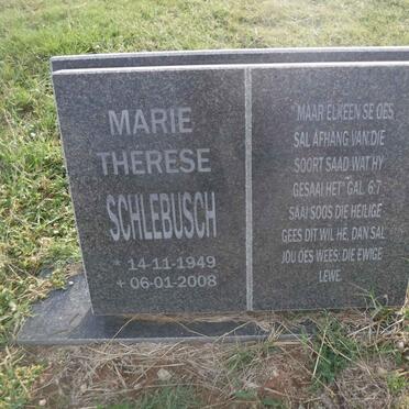 SCHLEBUSCH Marie Therese 1949-2008