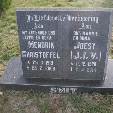 SMIT Hendrik Christoffel 1919-2008 &amp; J.I.V. 1928-2014