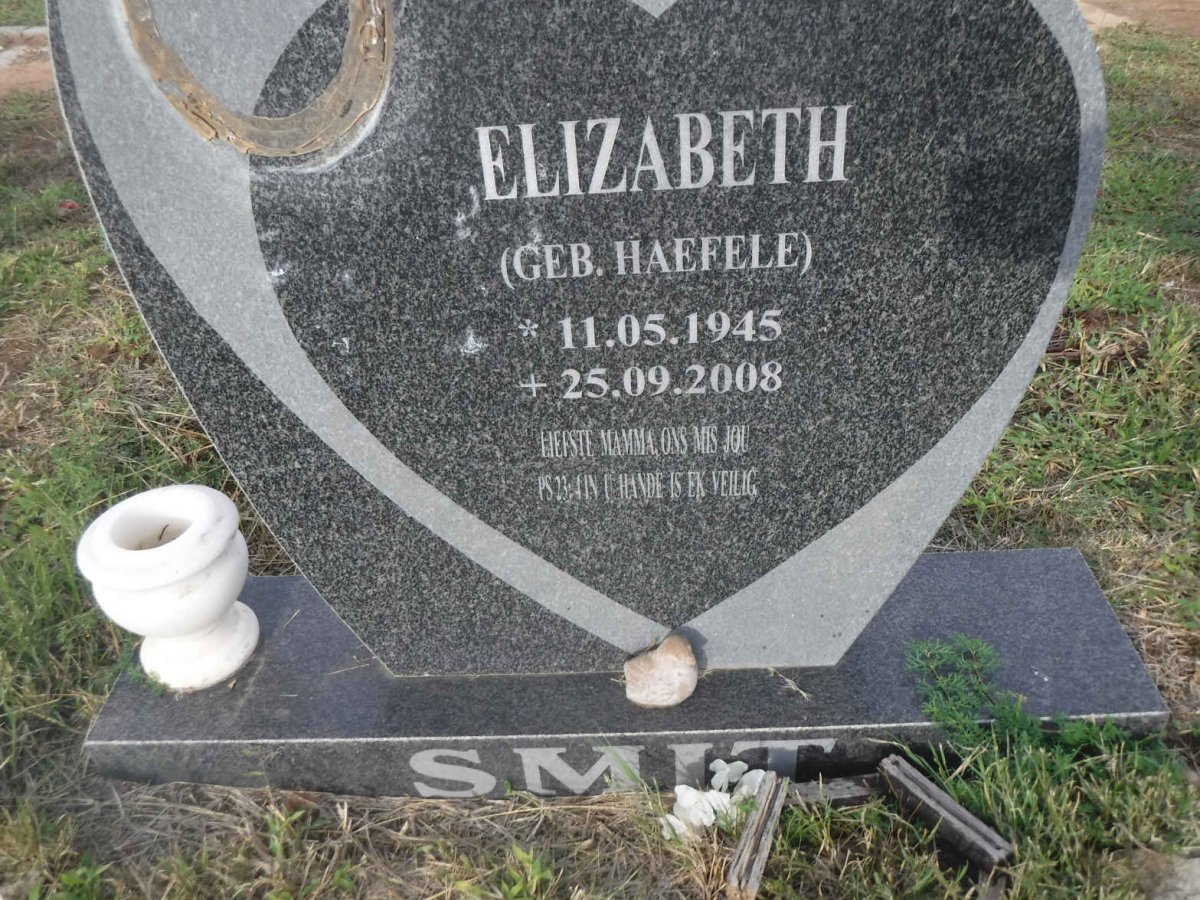 SMIT Elizabeth nee HAEFELE 1945-2008
