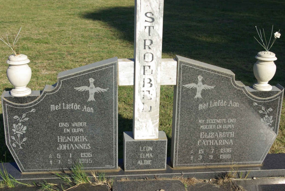 STROEBEL Hendrik Johannes 1935-1995 &amp; Elizabeth Catharina 1936-1988