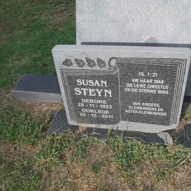 STEYN Susan 1923-2011