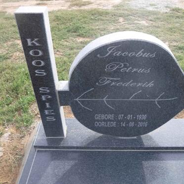 SPIES Jacobus Petrus Frederik 1930-2016