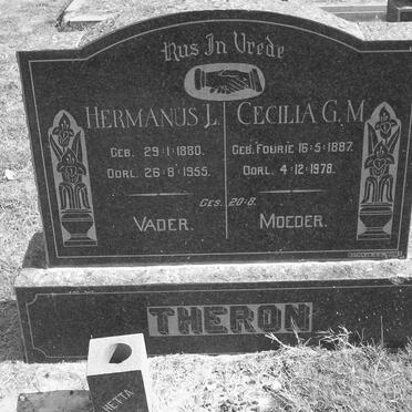 THERON Hermanus J. 1880-1955 &amp; Cecilia G.M. FOURIE 1887-1978