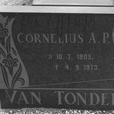 TONDER Cornelius A.P., van 1905-1973