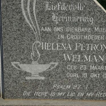 WELMAN Helena Petronella 1900-1988