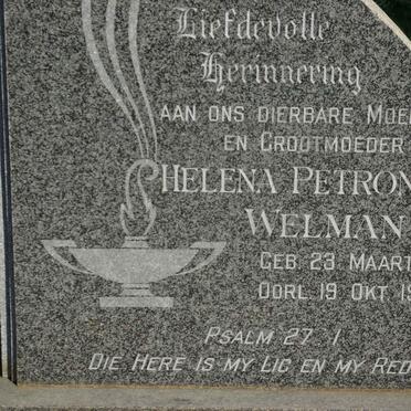 WELMAN Helena Petronella 1900-1988