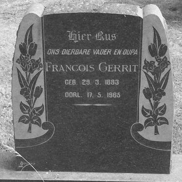 WET Francois Gerrit, de 1883-1965