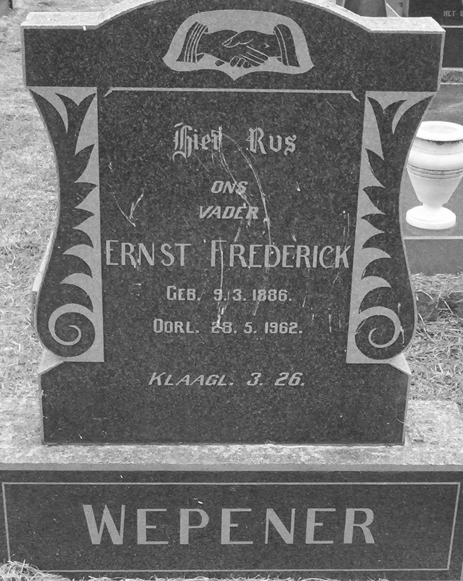 WEPENER Ernst Frederick 1886-1962