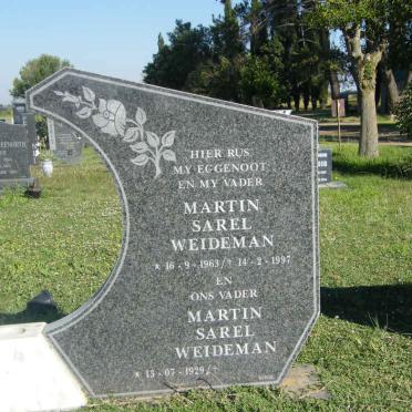 WEIDEMAN Martin Sarel 1929- :: WEIDEMAN Martin Sarel 1963-1997