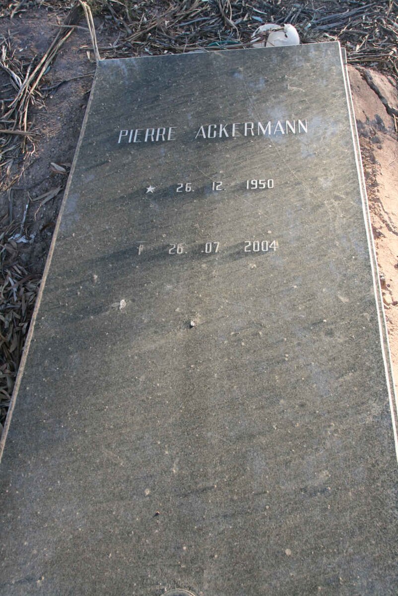 ACKERMANN Pierre 1950-2004