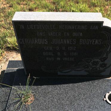 BOOYENS Gerhardus Johannes 1912-1981