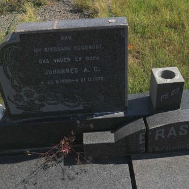 ERASMUS Johannes A.C. 1898-1972