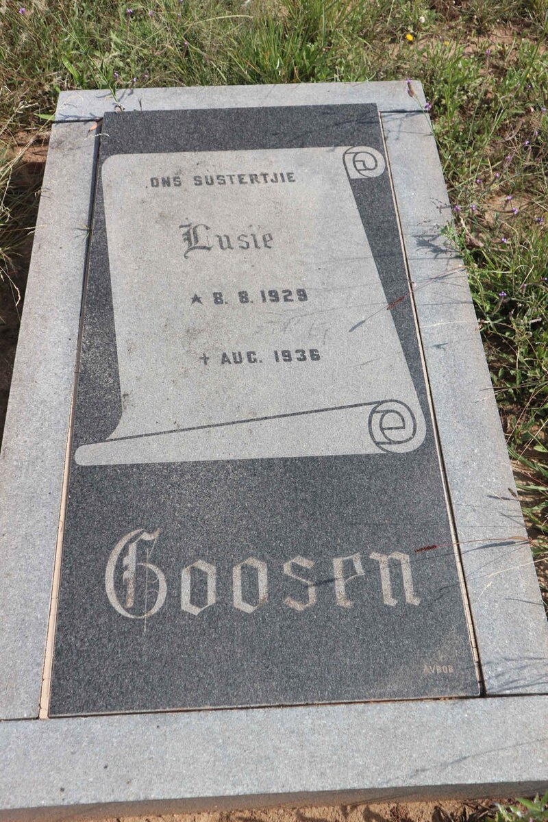 GOOSEN Lusie 1929-1936