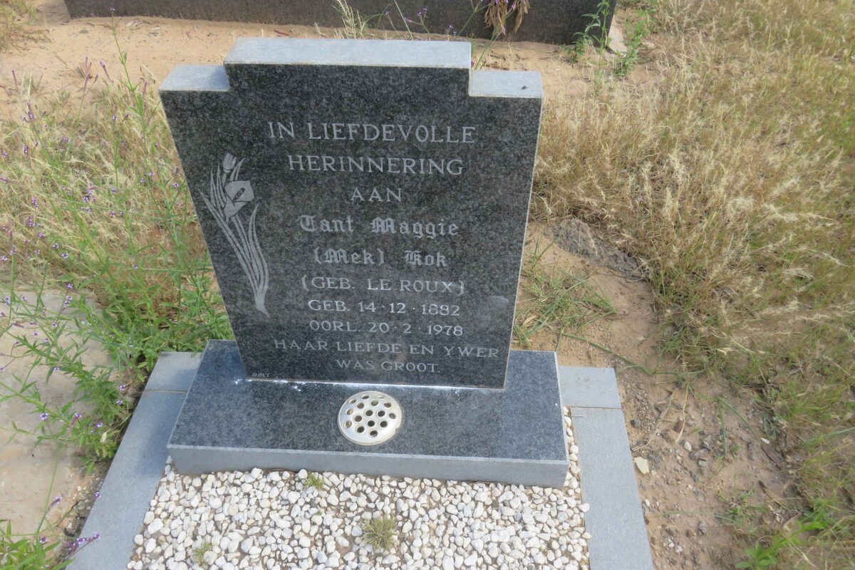 KOK Maggie nee LE ROUX 1882-1978