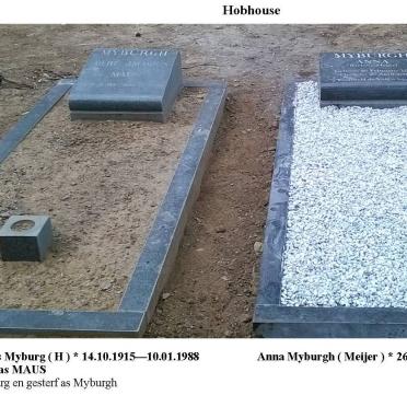 MYBURGH Gert Jacobus Maus 1915-1988 &amp; Anna MEIJER 1925-2009