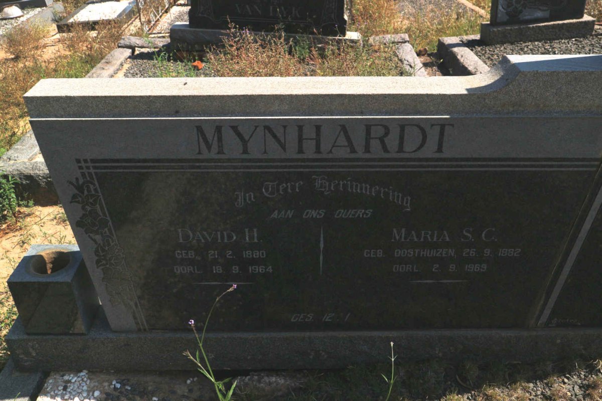 MYNHARDT David H. 1880-1964 &amp; Maria S.C. OOSTHUIZEN 1882-1969
