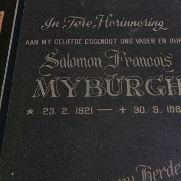 MYBURGH Salomon Francois 1921-1987