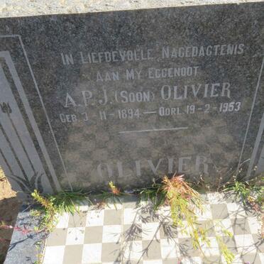 OLIVIER A.P.J. 1894-1953