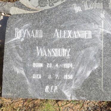 WANSBURY Reynard Alexander 1904-1958