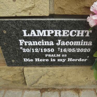 LAMPRECHT Francina Jacomina 1950-2020