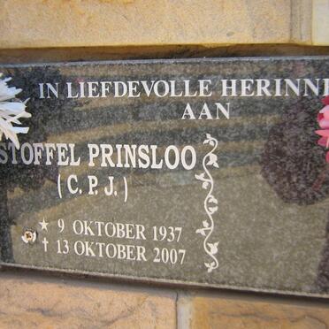 PRINSLOO C.P.J. 1937-2007
