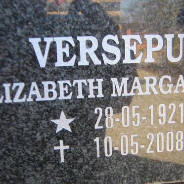 VERSEPUT Elizabeth Margaretha 1921-2008