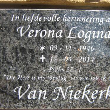 NIEKERK Verona Logina, van 1946-2014