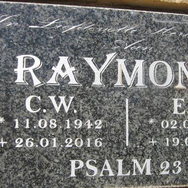 RAYMOND C.W. 1942-2016 &amp; E.H. 1945-2012