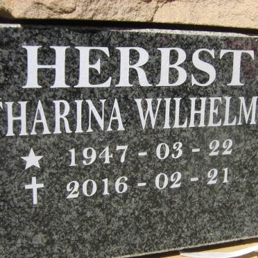 HERBST Catharina Wilhelmina 1947-2016