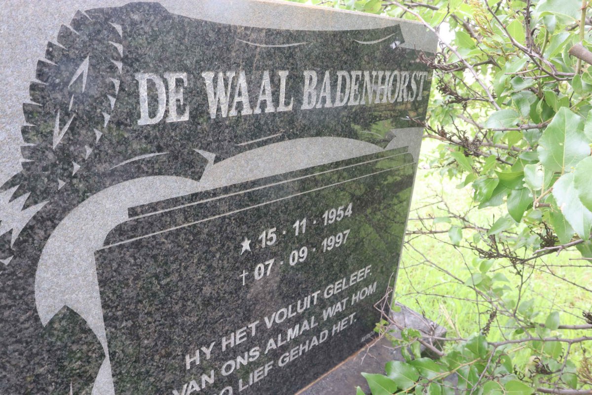 BADENHORST De Waal 1954-1997